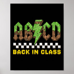 Abcd Ck In Cl Rock Ck Zur Schule Jungen Mädchen Le Poster
