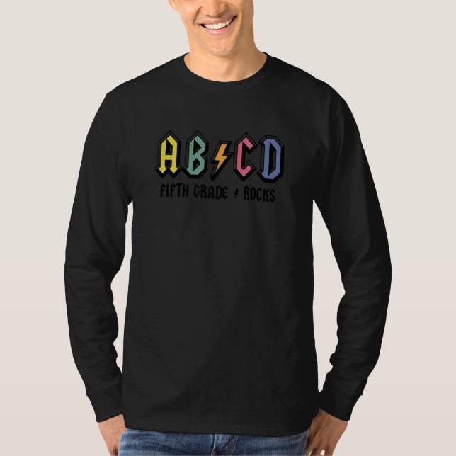 ABCD Fünfte Klasse Rocks T-Shirt (Vorderseite)
