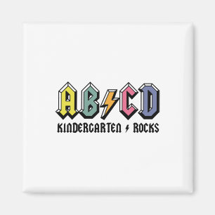 Abcd Kindergarten Rocks Kk zum Kindergarten Magnet
