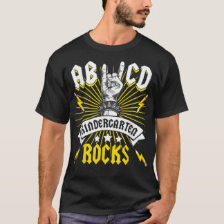 ABCD Kindergarten Rocks Rockmusik Kindergarten T-Shirt