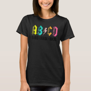 Abcd Third Grade Rocks Zurück zur Schule 3. Klasse T-Shirt