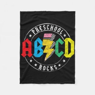 Abcd Vorschule rockt 1. Tag Pre-k Lehrer Zurück zu Fleecedecke