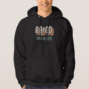 Abcd zurück in der Klasse Vintag zurück zur Schule Hoodie