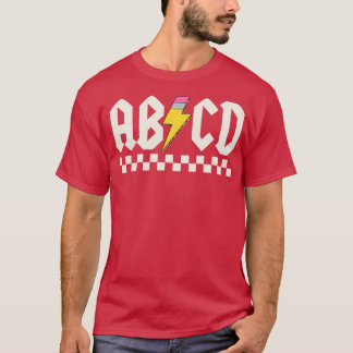 Abcd zurück zur Schule T-Shirt