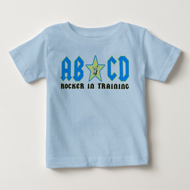 abcdblau baby t-shirt (Vorderseite)
