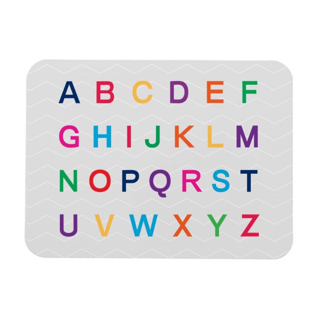 ABCs Alphabet-Lernen farbenfrohe ABC-Buchstaben Magnet (Horizontal)