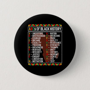 ABCs des Schwarze Geschichte Monats Alphabet Lerne Button