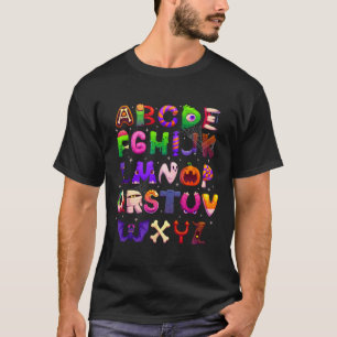 Abcs Learning Kindergarten Lehrerin Funny Hallowee T-Shirt