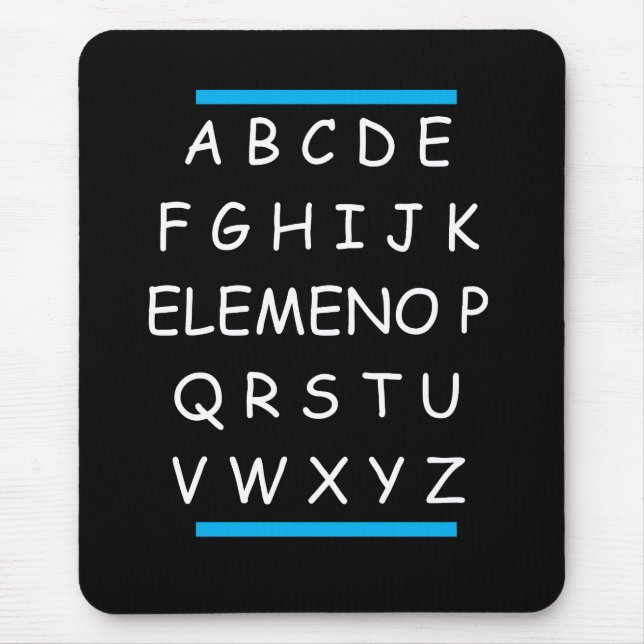 ABCs lustiges Sarcastic Grammar Mousepad (Vorne)