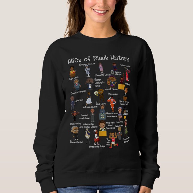 ABCs Of Black History Month Original Awesome Afric Sweatshirt (Vorderseite)