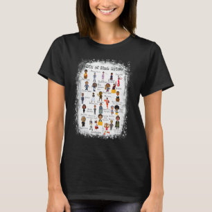 ABCs of Black History Month Pride Women Men Teache T-Shirt