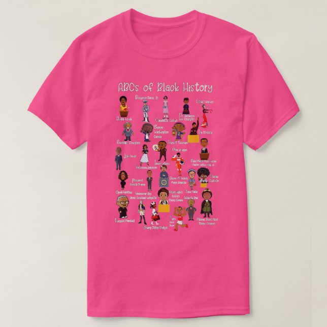 ABCs of Black History Month Shirt Original Black H (Design vorne)