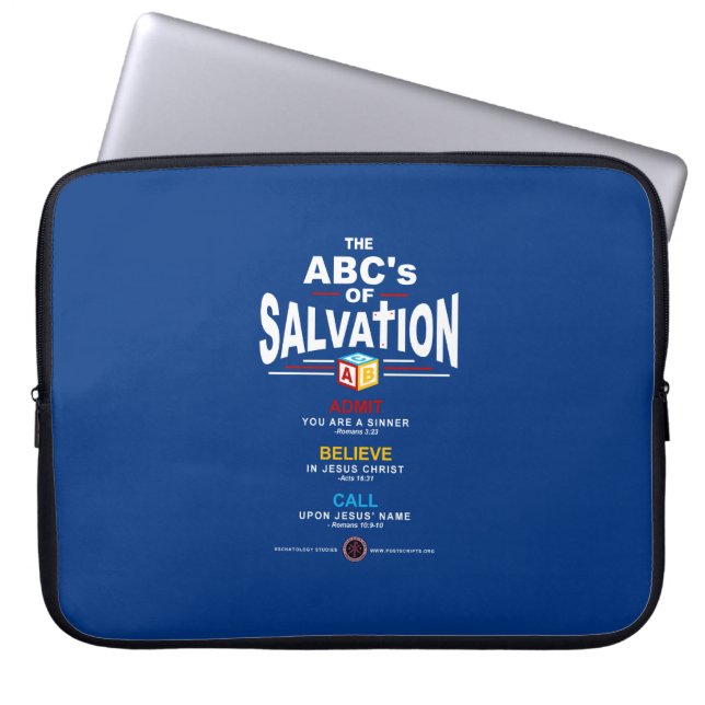 ABCs of Salvation Laptopschutzhülle (Vorderseite)