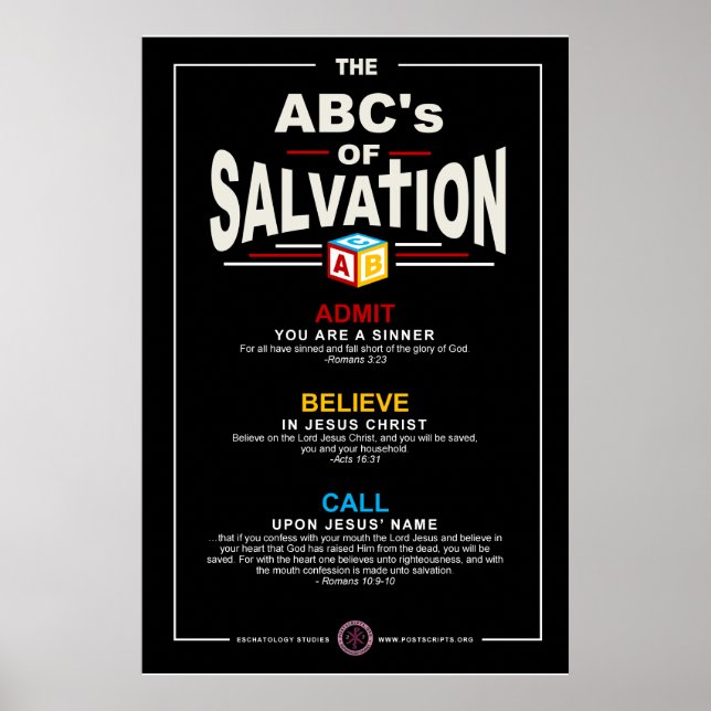 ABCs of Salvation Poster (Vorne)