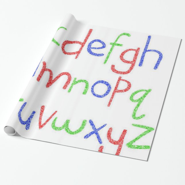 Abc's Wrapping Paper Geschenkpapier (Ungerollt)