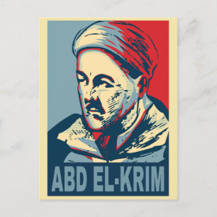 Abd el-Krim Rif Leader Hope Style Abdelkarim Postkarte