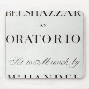 Abdeckung der Kerbe für Belshazzar durch Handel Mousepad