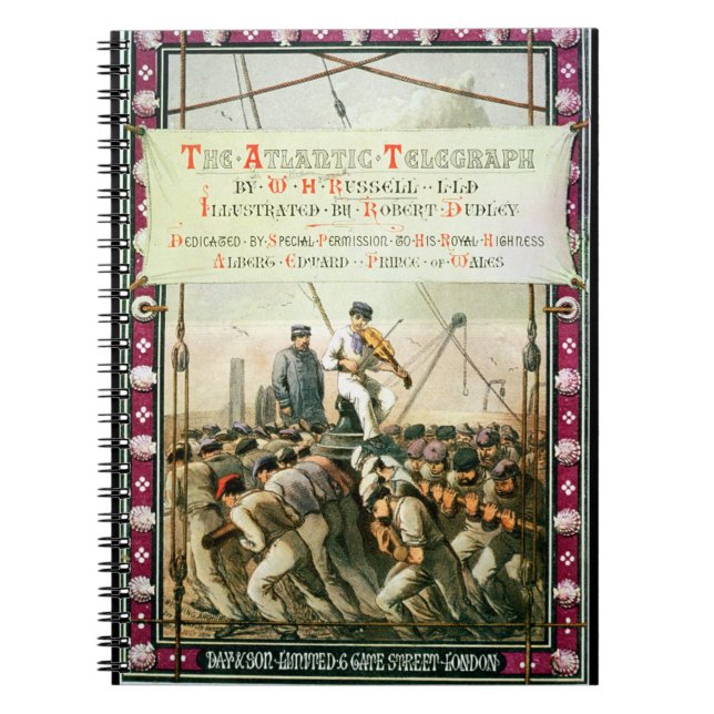 Abdeckung "des atlantischen Fernschreibers" durch Notizblock (Vorderseite)