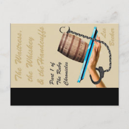 Abdeckung "Die Kellnerin, der Whiskey und die Hand Postkarte