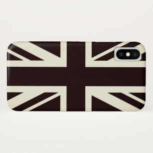 Abdeckung durch die Flagge Schwarzes Großbritannie Case-Mate iPhone Hülle