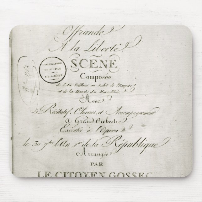 Abdeckung für die Kerbe von 'Offrande ein La Mousepad (Vorne)