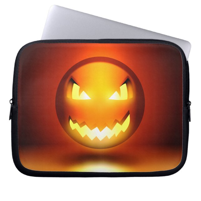 ABDECKUNG FÜR TRAGBARE PUMPKINMOJI-COMPUTER LAPTOPSCHUTZHÜLLE (Vorderseite)