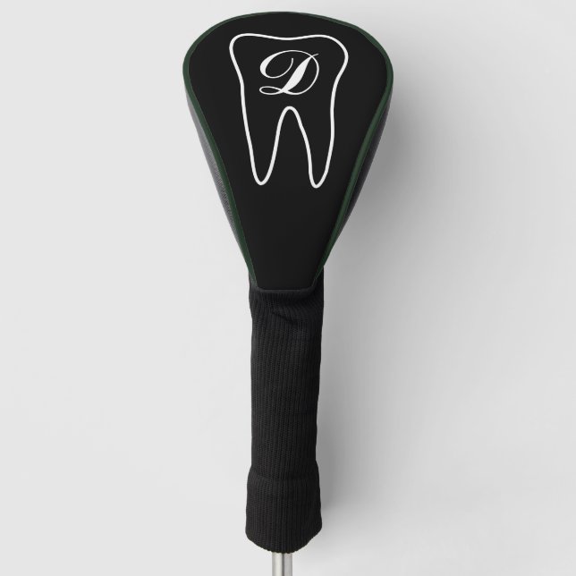 Abdeckung für Zahnarztkläger mit mit Monogramm Zah Golf Headcover (Vorderseite)