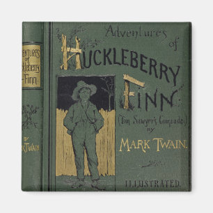Abdeckung von "Abenteuern von Huckleberry Finn" Magnet