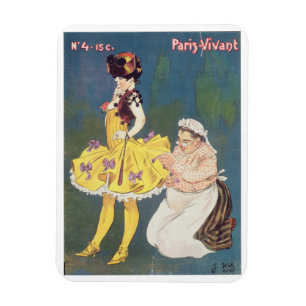 Abdeckung von "Paris-Vivant" Magazine, 1901 (Farbe Magnet