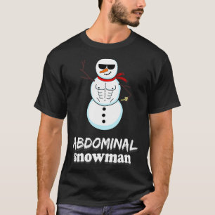 Abdominal Snowman Weihnachten Pun Funny Joke Gesch T-Shirt