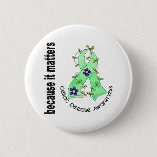 Abdominale Krankheits-Blumen-Band 3 Button