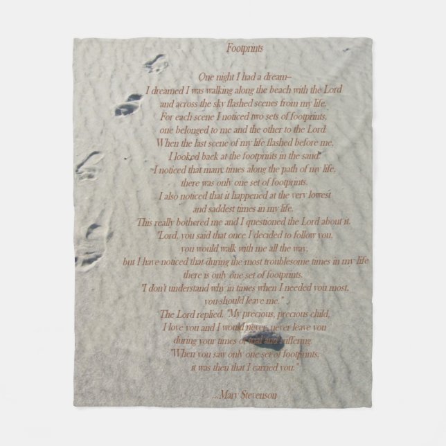 Abdruck-Fleecedecke Fleecedecke (Vorderseite)