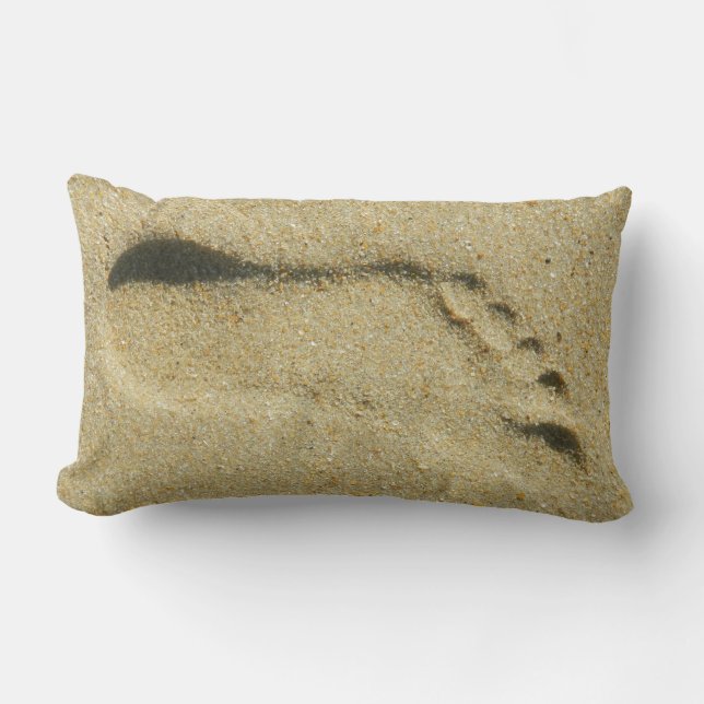 Abdruck im Sand Lendenkissen (Vorderseite)
