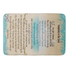 Abdrücke im Sand-Glaube-Gedicht Badematte