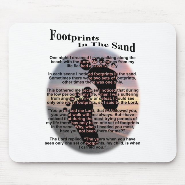 Abdrücke im Sand… Mousepad (Vorne)