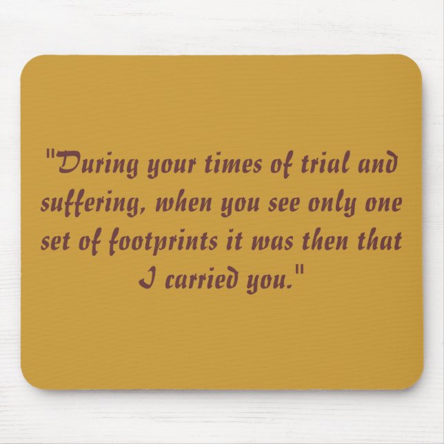 Abdrücke im Sand Mousepad (Vorne)