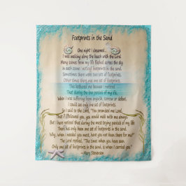 Abdrücke im Sand Wandteppich