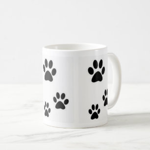 Abdrücke Kätzchen schöner Tasse