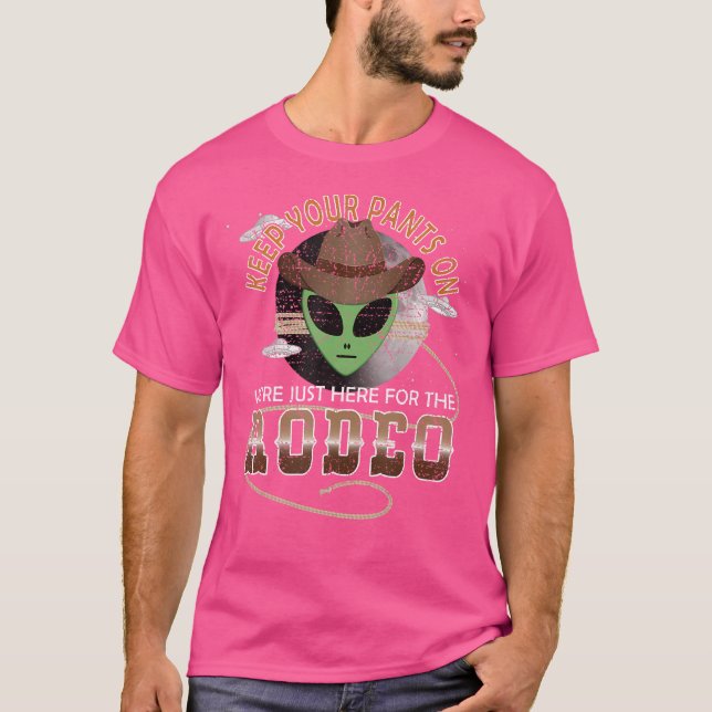Abduction Funny Ufo Western T-Shirt (Vorderseite)