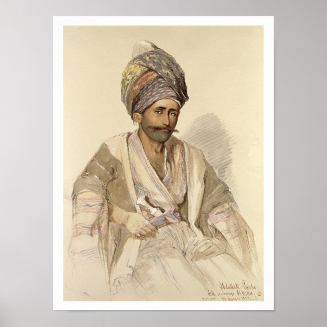 Abdullah - Kurd aus Bitlis, 1852 Poster (Vorne)