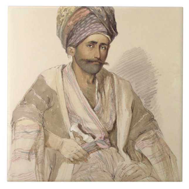 Abdullah - Kurde von Bitlis, 1852 Fliese (Vorderseite)