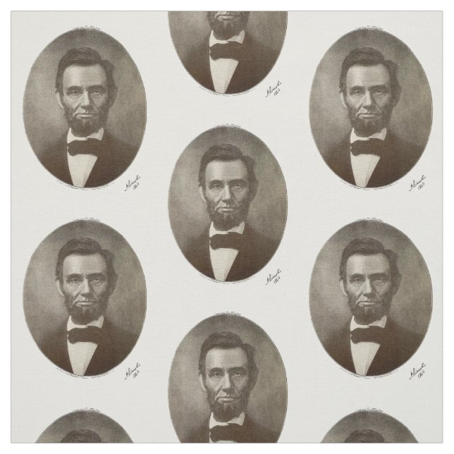 Abe Abraham Lincoln amerikanischer Stoff (Muster)