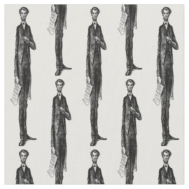 Abe Abraham Lincoln amerikanischer Stoff (Nahaufnahme)