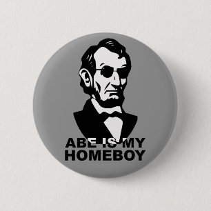 Abe ist mein Homeboy Button