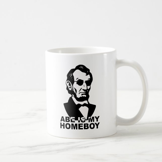 Abe ist mein Homeboy Kaffeetasse (Rechts)