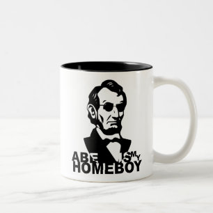 Abe ist mein Kumpel Zweifarbige Tasse