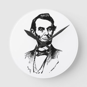 ABE LINCOLN (3) RUNDE WANDUHR