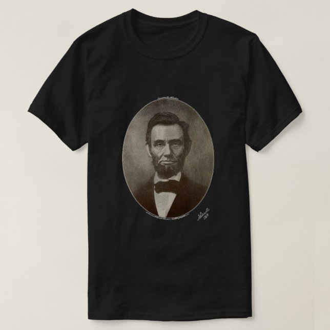 Abe Lincoln amerikanischer Präsident Vintage T-Shirt (Design vorne)