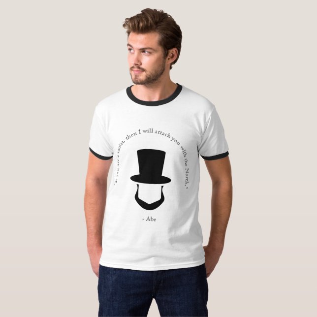 Abe Lincoln berühmtes Zitat T-Shirt (Vorne ganz)