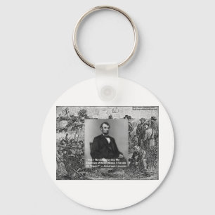 Abe Lincoln "Destroy Enemies" Weisheit Zitat Gesch Schlüsselanhänger